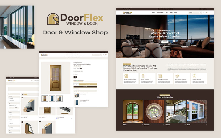 Doorflex Doors Window Cleaning Services Store Multipurpose Shopify Responsive Theme #433486