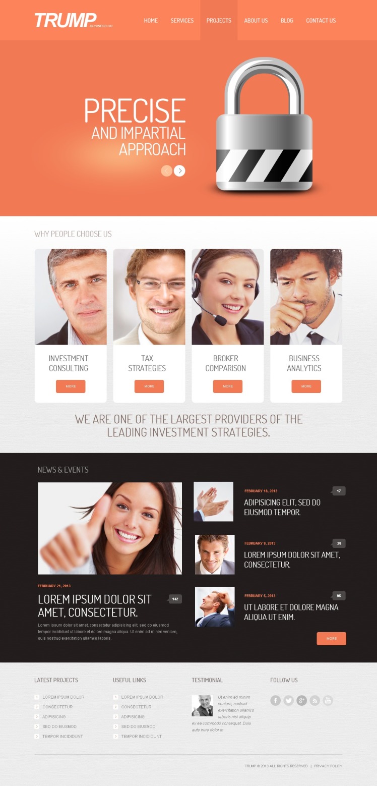Investment Company WordPress Theme