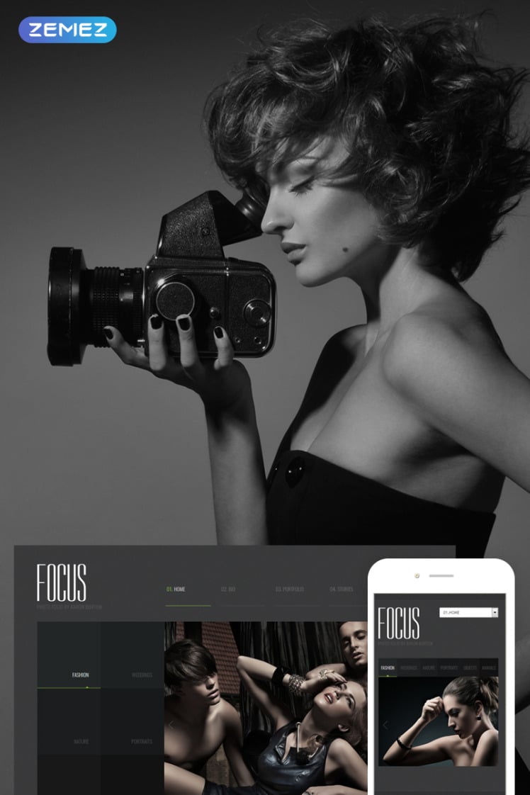 Photographer Portfolio Responsive Joomla Template