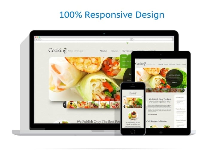 Cooking Responsive Website Template #44199