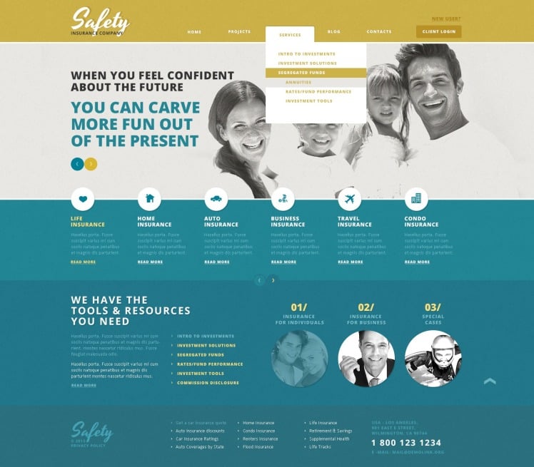 Cherry Insurance WordPress Theme
