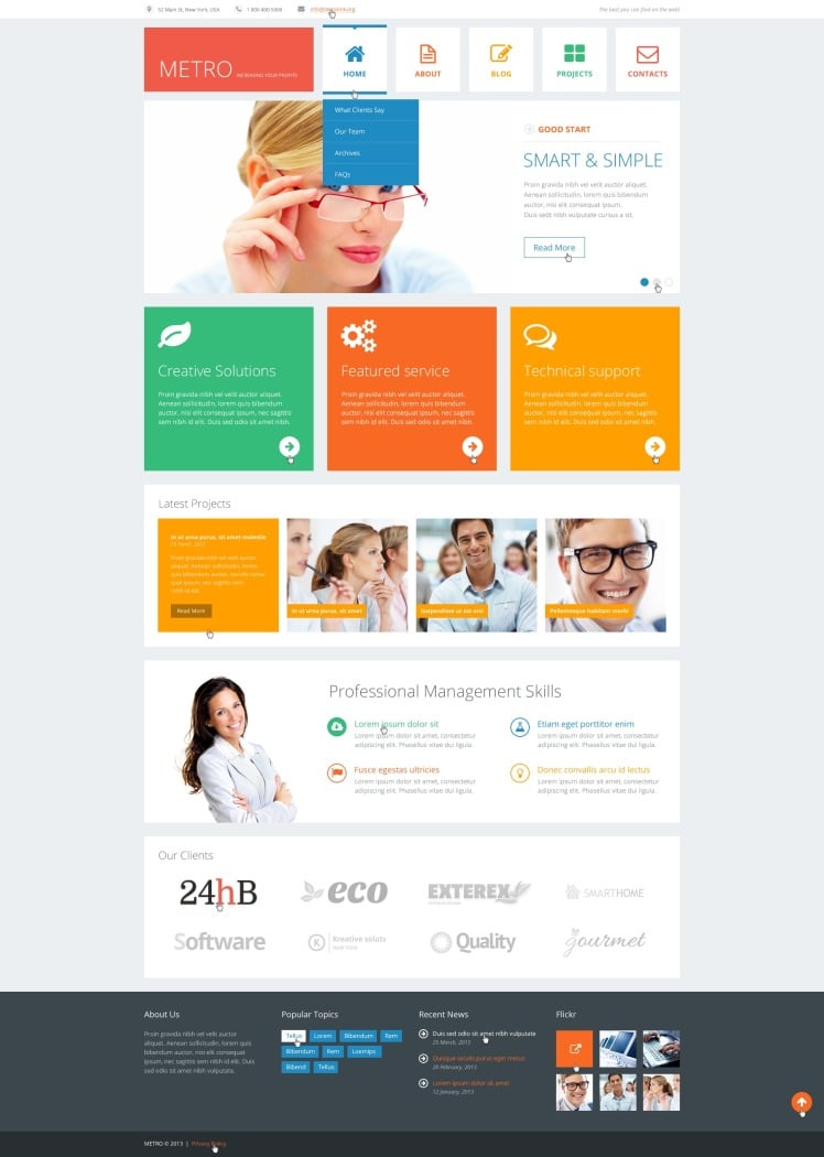 Flat Consulting WordPress Themes