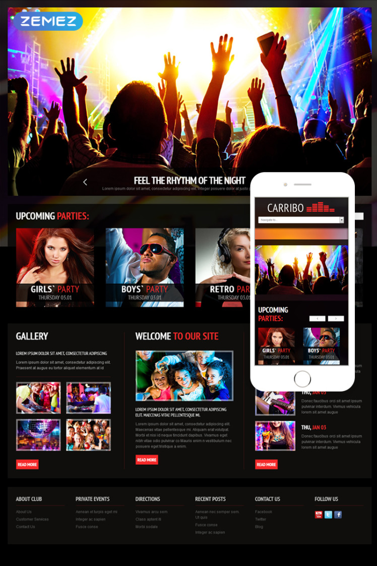 Night Club Joomla Templates
