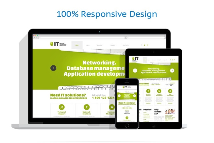 IT Responsive WordPress Theme #45702