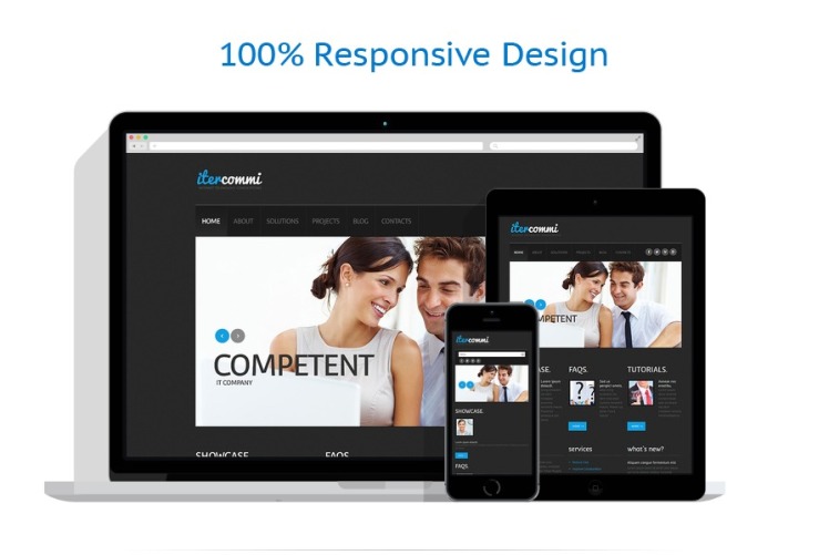 IT Responsive WordPress Theme #45882