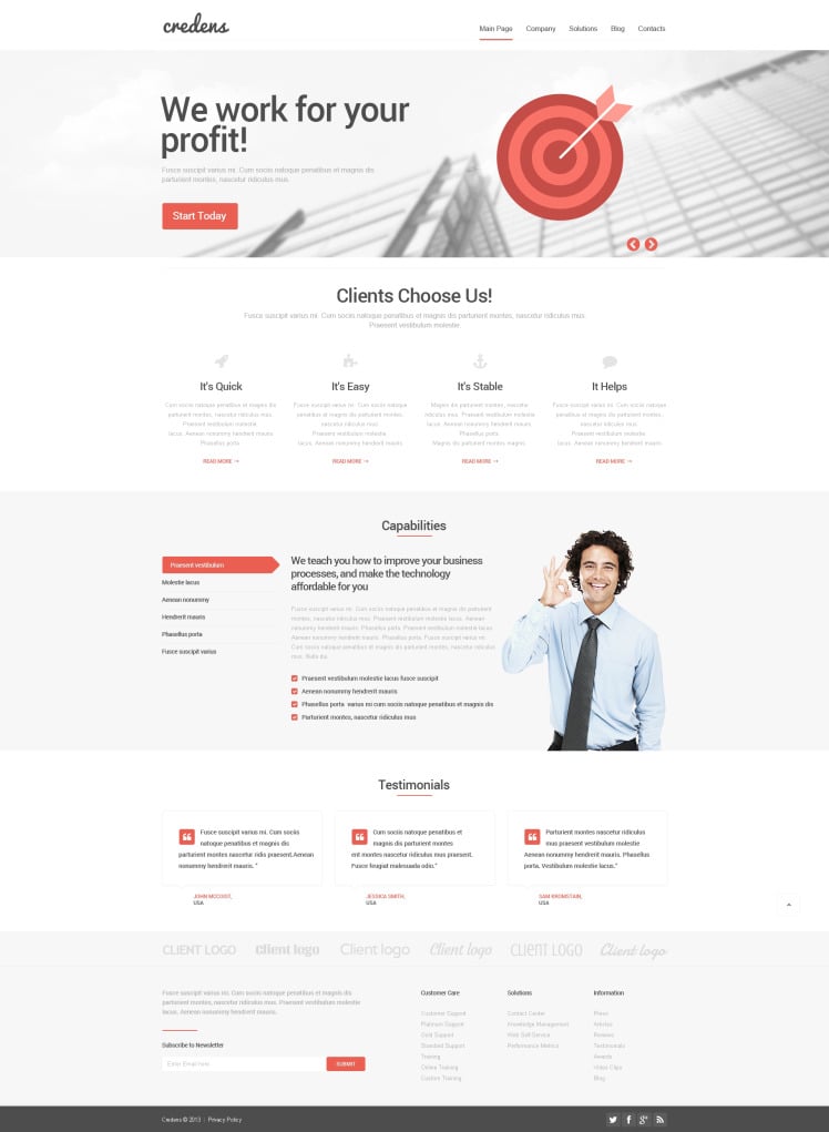 Financial Advisor Responsive Website Template 46542