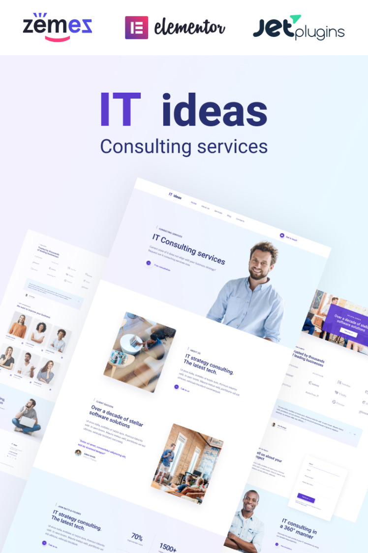 ITIdeas Consulting Website Template for WordPress Themes