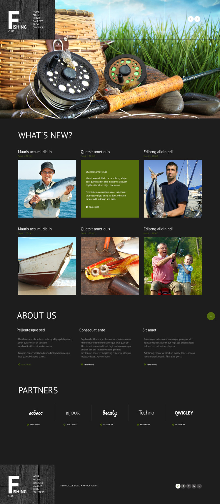 Fishing Responsive WordPress Theme