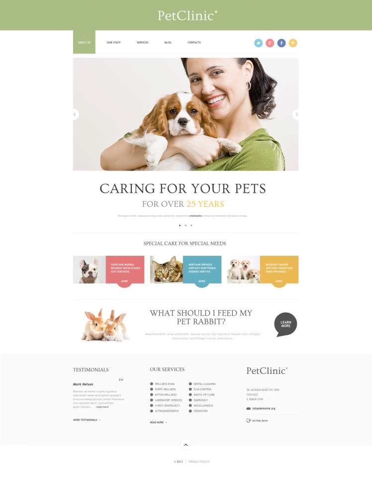 Successful Animals and Pets WordPress Theme #47407 Successful Animals and Pets WordPress Theme #47407