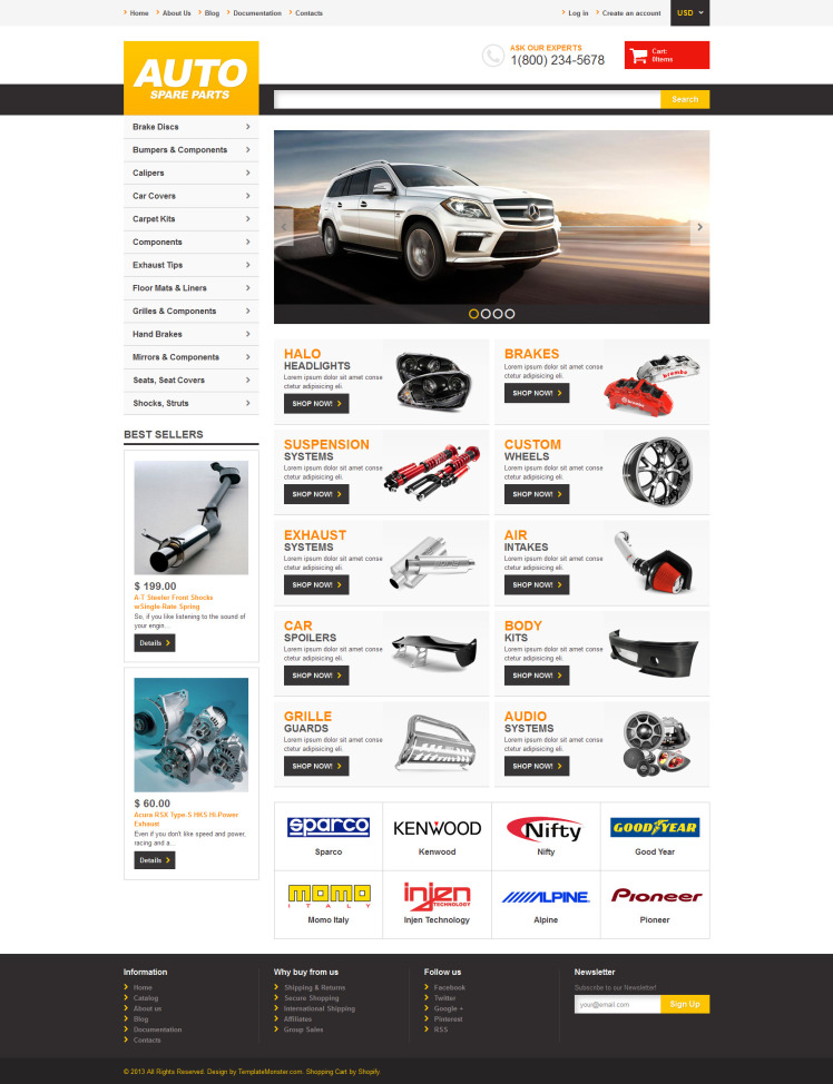 Driveline Depot Auto Spare Parts Responsive Shopify Online Store Theme #47703