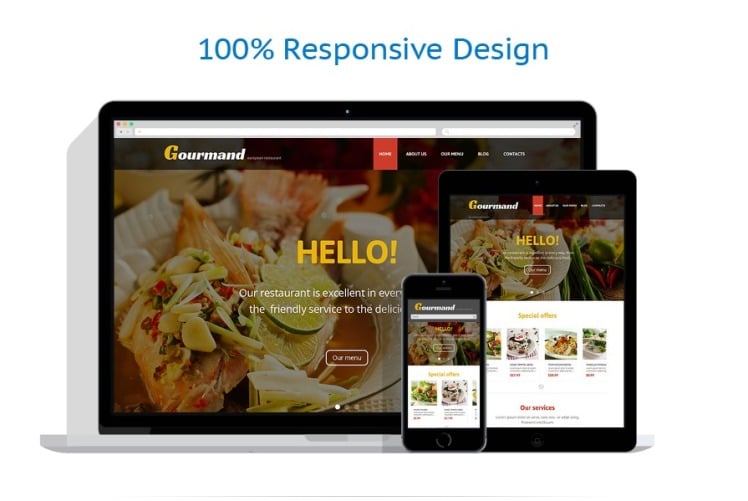 Gourmet Restaurant WordPress Theme #47709