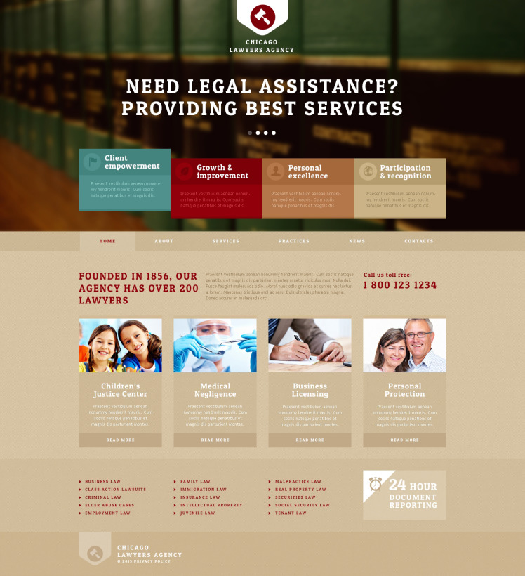 Lawyers Agency Joomla Templates