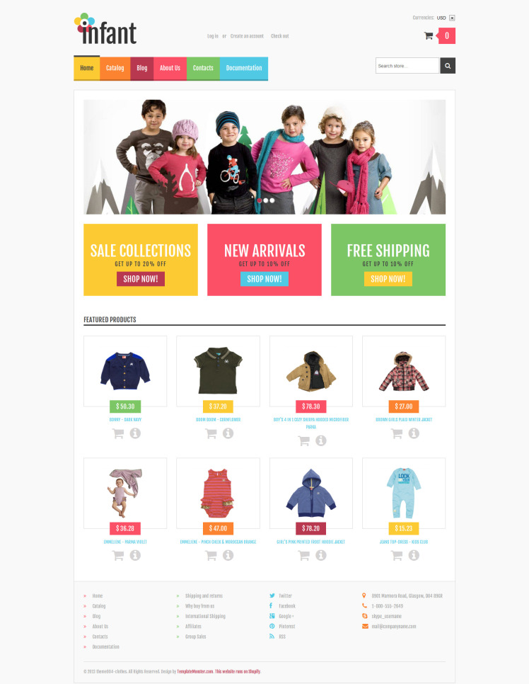 Newborn Responsive Shopify Theme #47702