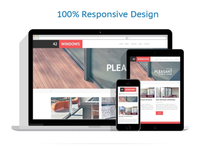 Window Responsive WordPress Theme #47785