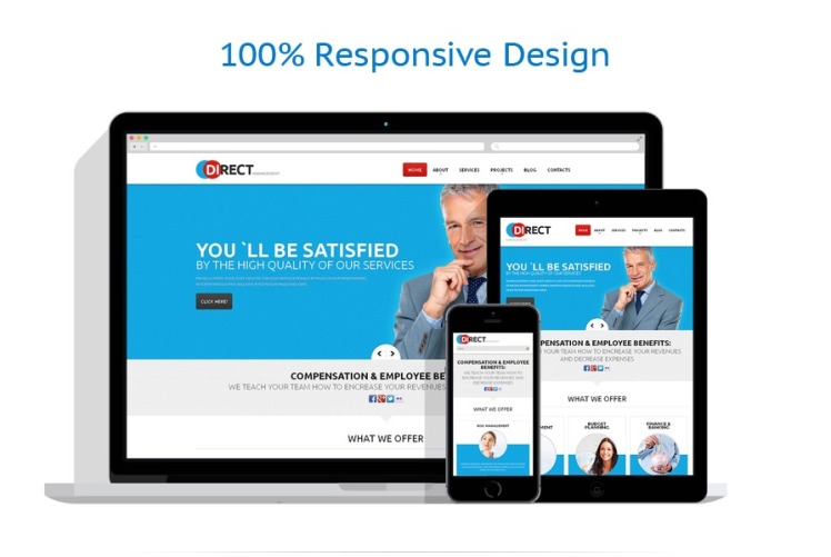 Management Company Responsive WordPress Theme #47927