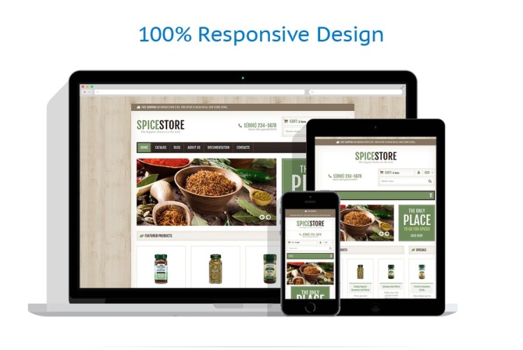 Spice Shop Shopify Responsive Theme #48025