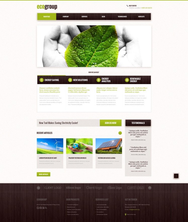Alternative Power Responsive WordPress Theme