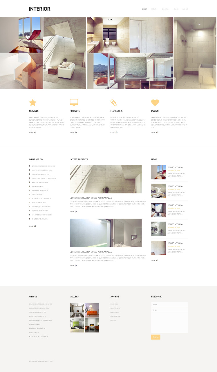 Interior Design Responsive WordPress Theme