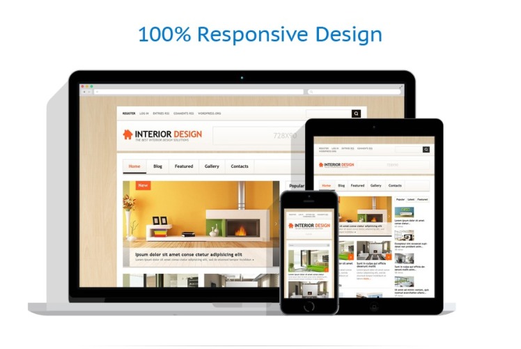 Interior Design Responsive WordPress Theme #48161
