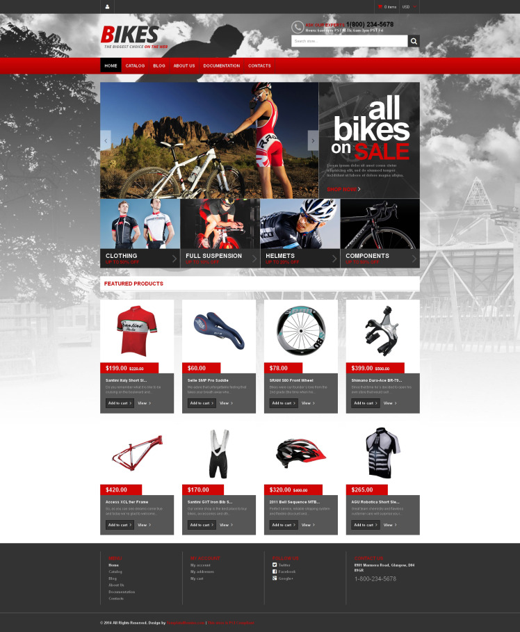 BMX Responsive Shopify Theme #48285