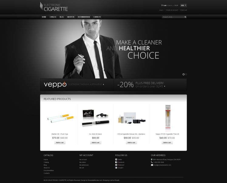 Tobacco Responsive Shopify Theme #48257