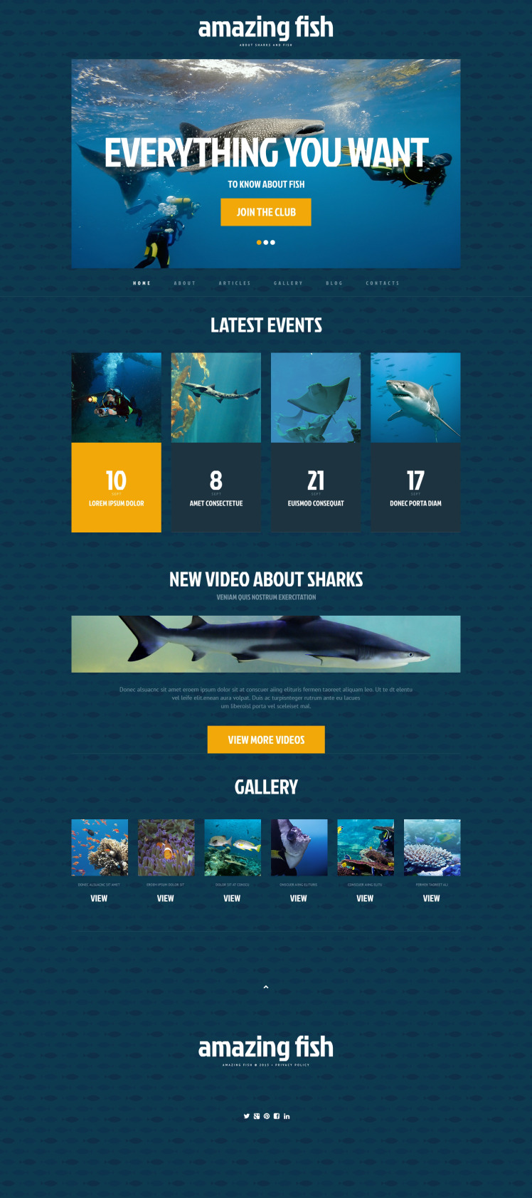 Fish Responsive WordPress Theme #48593