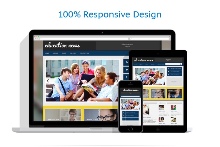 Education Responsive WordPress Theme #48709