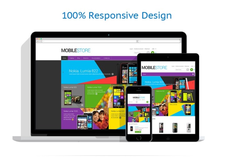 Mobile Store Responsive Shopify Theme #48737