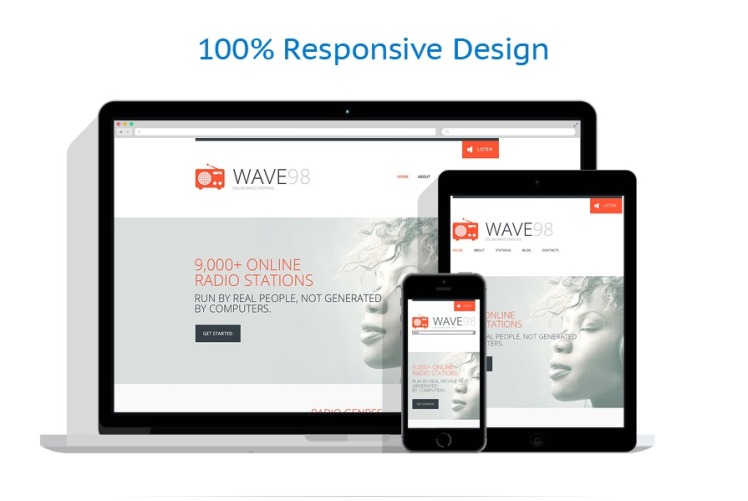 Media Responsive Website Template #48806