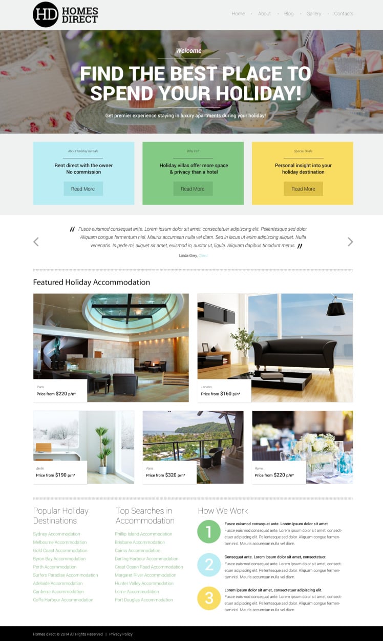 Real Estate Agency Responsive Website Template 48899