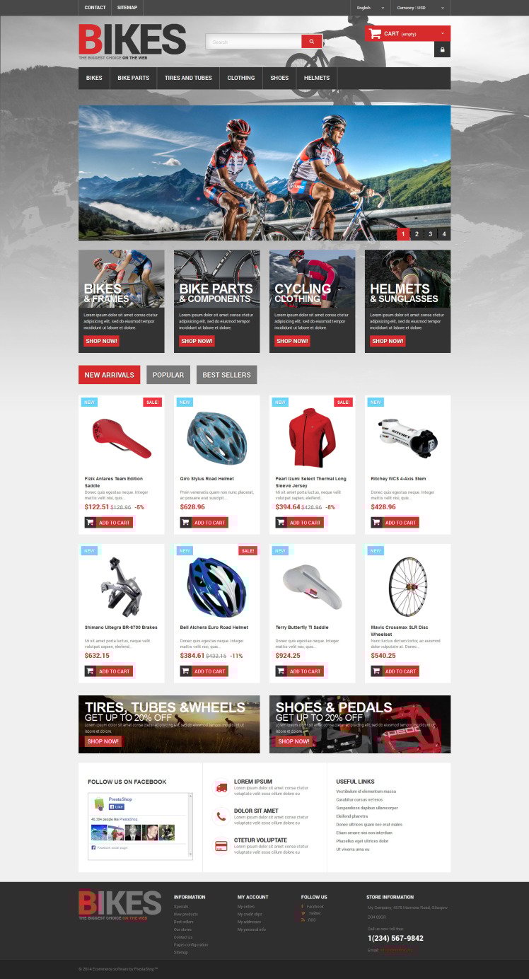 Bikes Store PrestaShop Themes