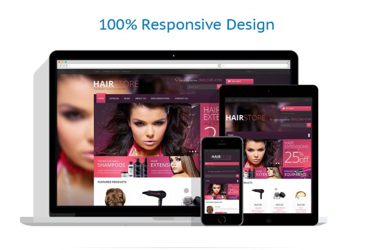 Hair Salon Responsive Shopify Theme #48932