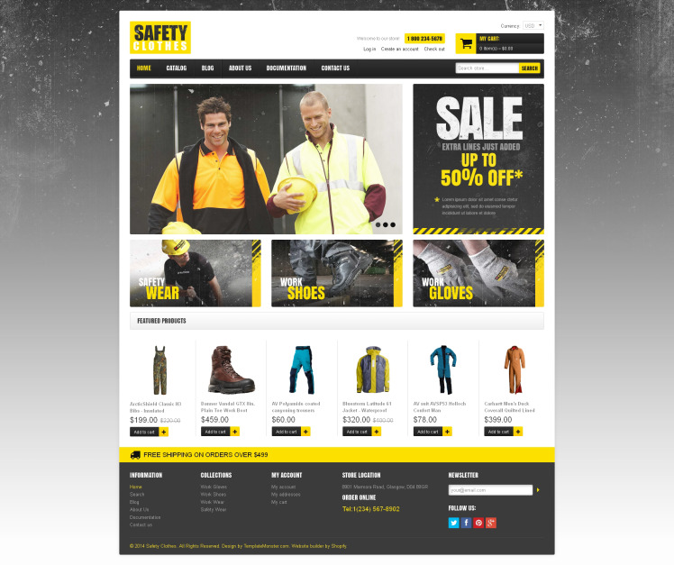 Security Responsive Shopify Theme #48931