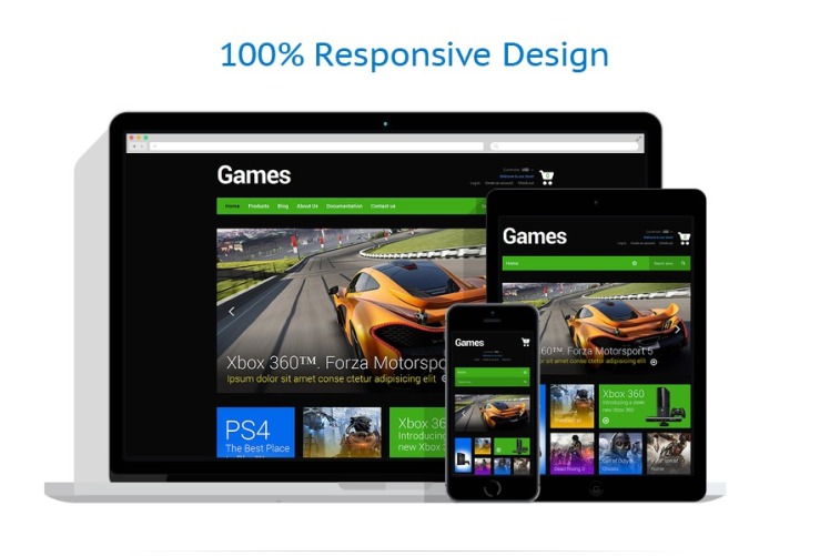 Games Responsive Shopify Theme #49235