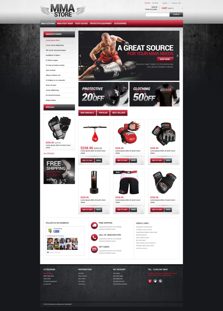 MMA Store PrestaShop Themes