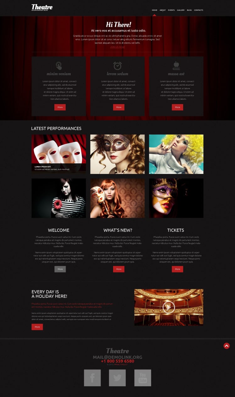 Theater Responsive WordPress Theme