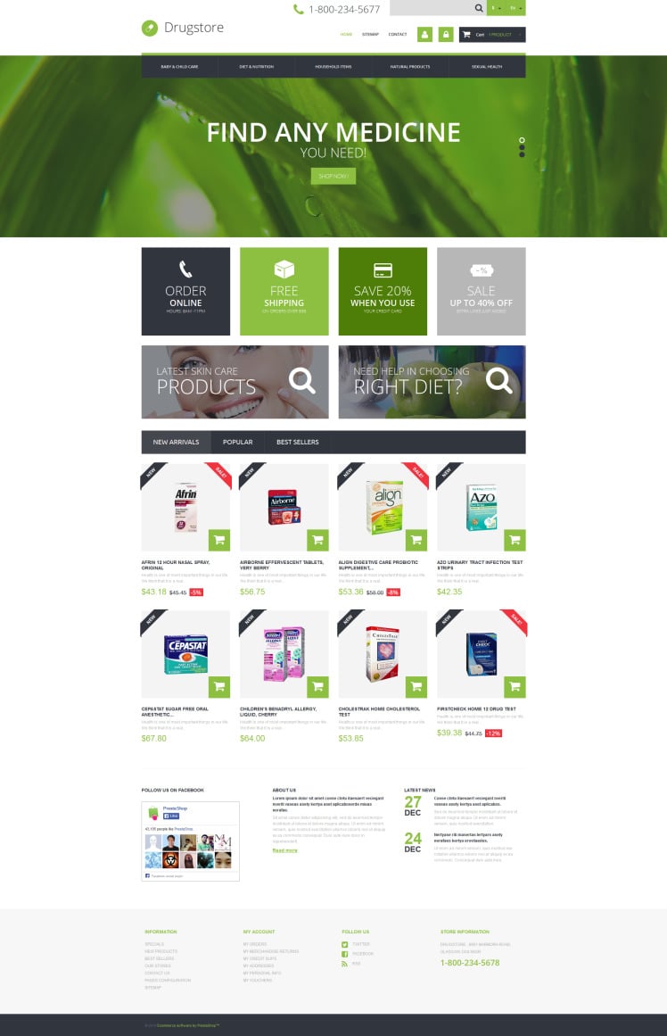 Medical Ecommerce Business PrestaShop Themes