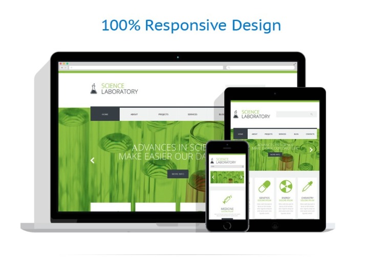 Science Lab WordPress Theme #49466