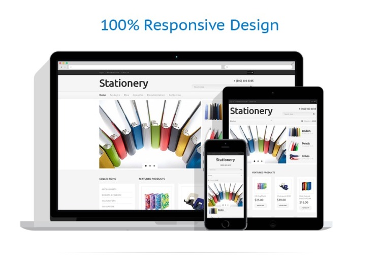 Stationery Responsive Shopify Theme #49415