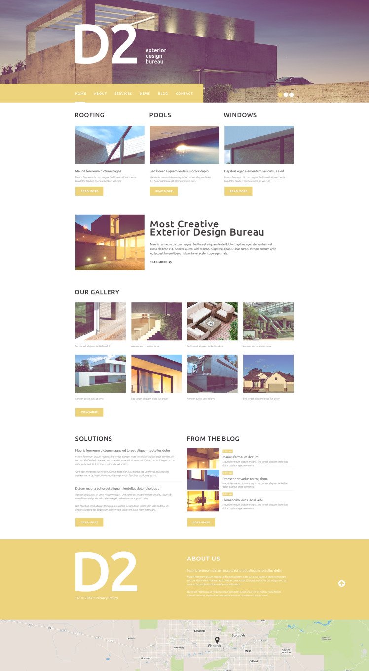 Exterior Design WordPress Themes