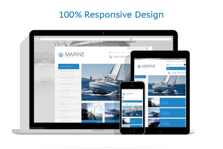 Responsive Yachting Shopify Theme #49501