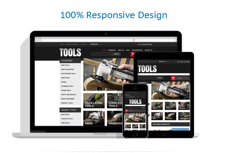 Tools Equipment Responsive Shopify Theme #49594