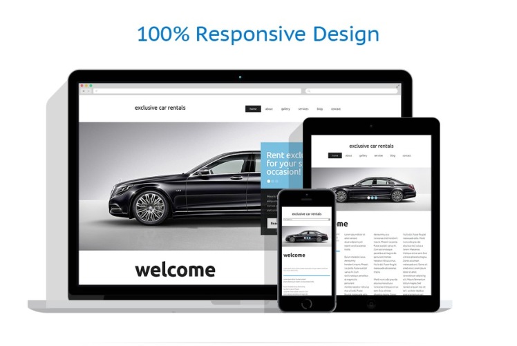 Car Rental Responsive Website Template #49637