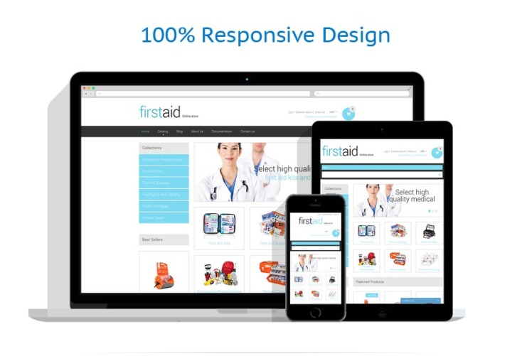Ambulance Responsive Shopify Theme #50111