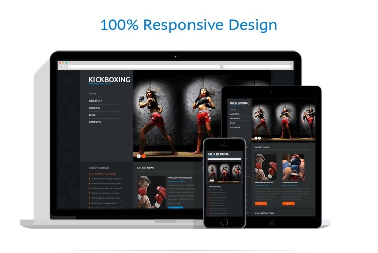 Boxing Responsive WordPress Theme #50122