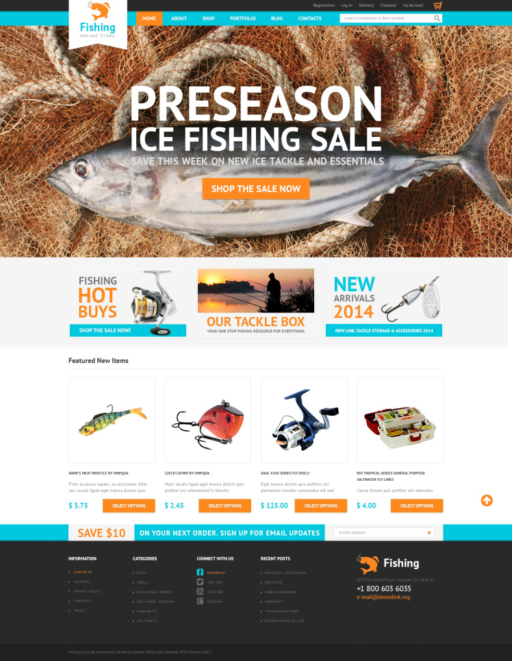 Hobby Fishing WooCommerce Theme