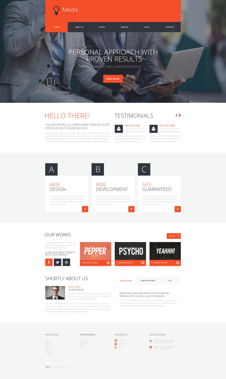 Interactive Ad Group WordPress Theme