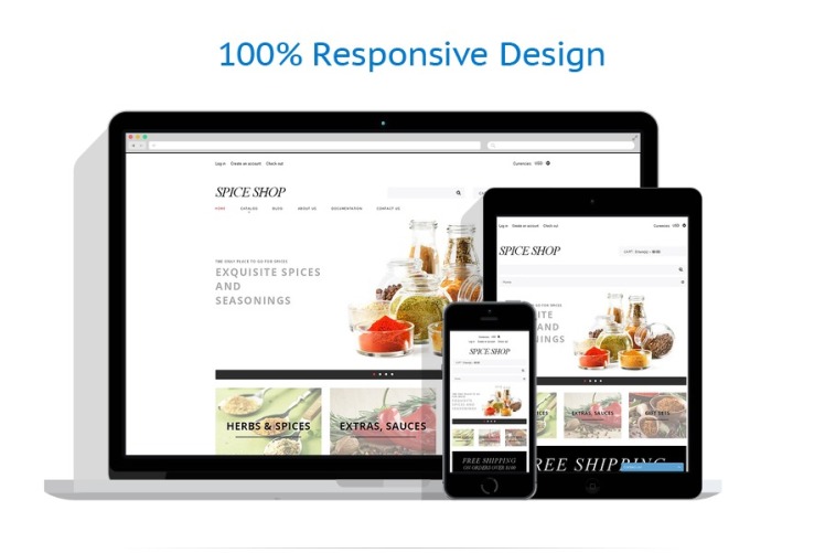 Spices Shop Responsive Shopify Theme #50524