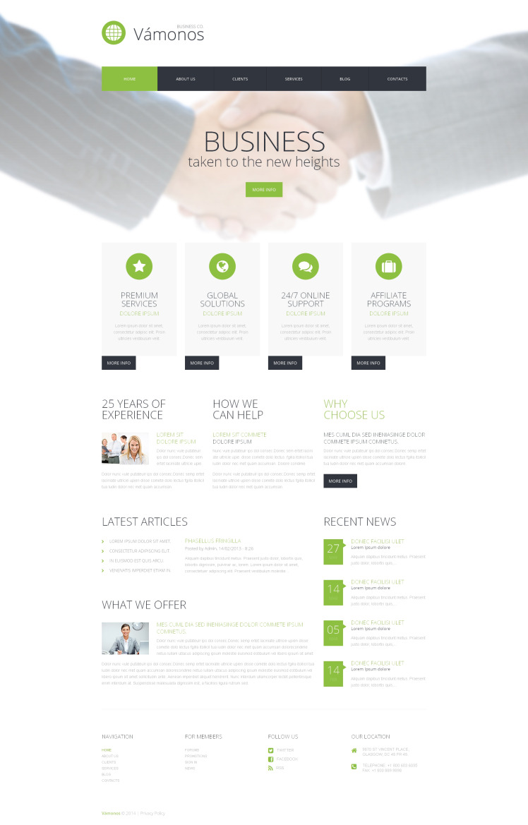 Doing Business WordPress Theme