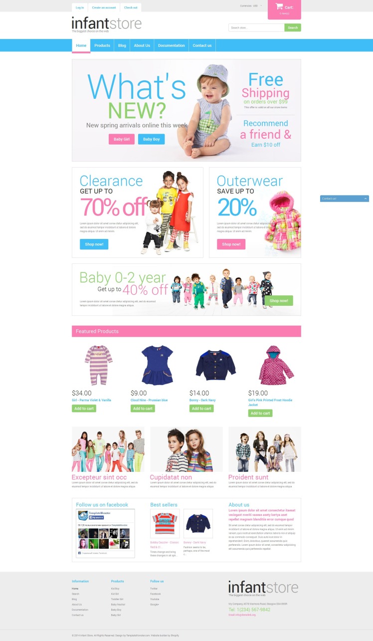 Dressing Kids in Style Shopify Theme #50668